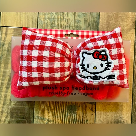 Hello Kitty x the Creme Shop Plush Spa Headband Limited Edition - Picture 1 of 2